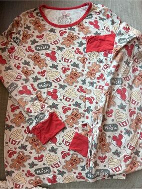 Disney Christmas Gingerbread Bamboo Pajama Set